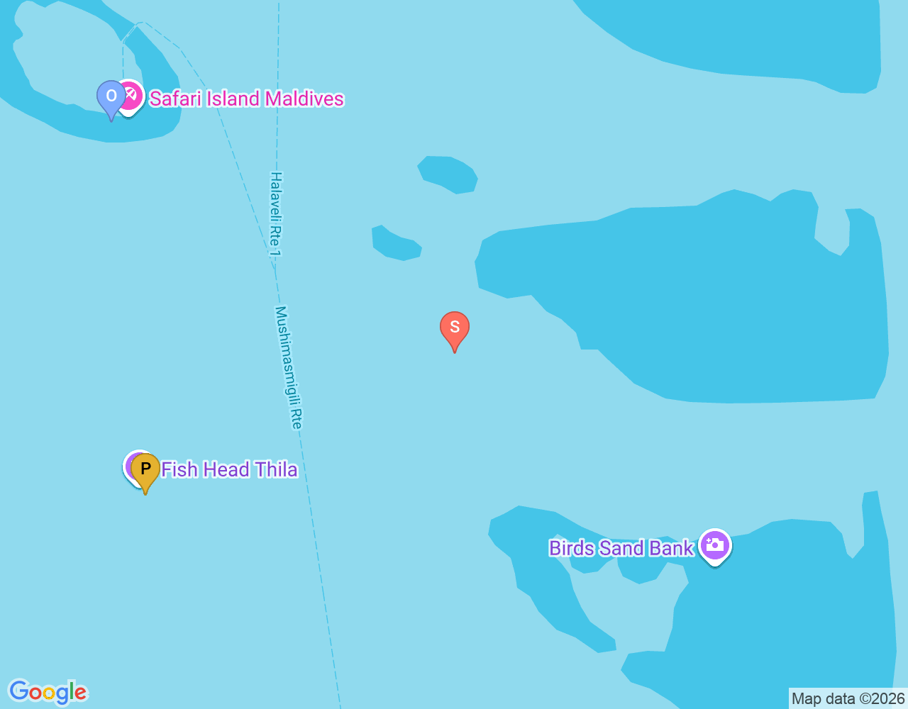 Mapa da localização de Fish Head