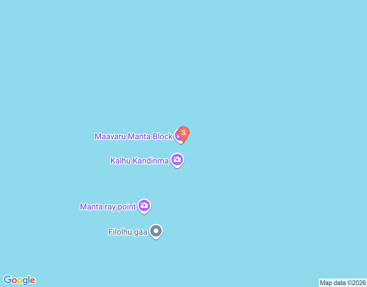 Gangehi North Kandu - manta cleaning station location map