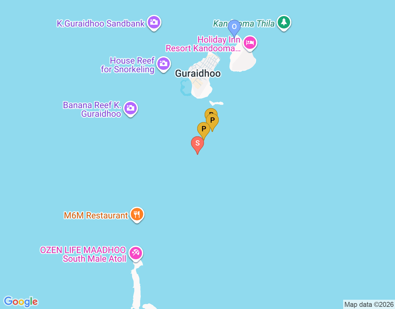 Mapa da localização de Guradoo South
