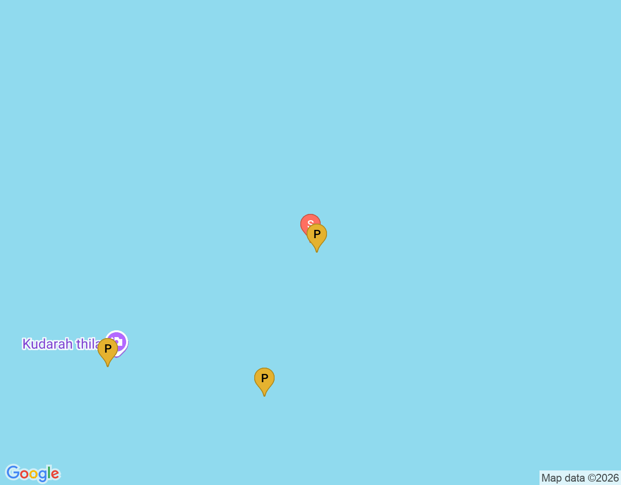 Mapa da localização de Hudhu Thila