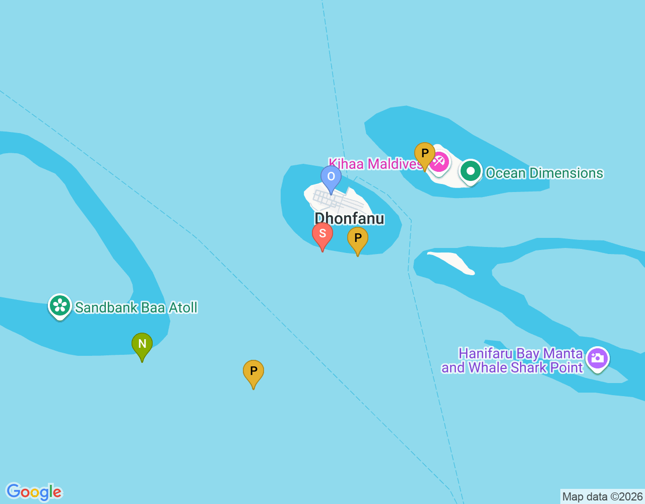 Mapa da localização de Kuda Gaa