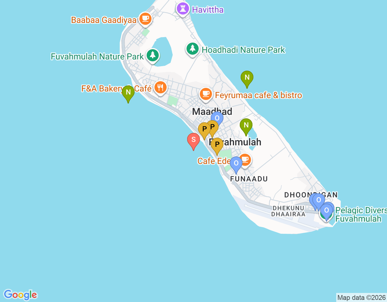Mapa da localização de Maa Neyru