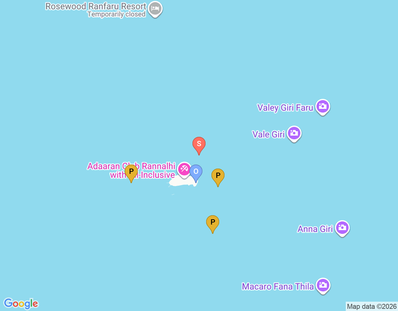 Mapa da localização de Rannalhi Bodu Giri