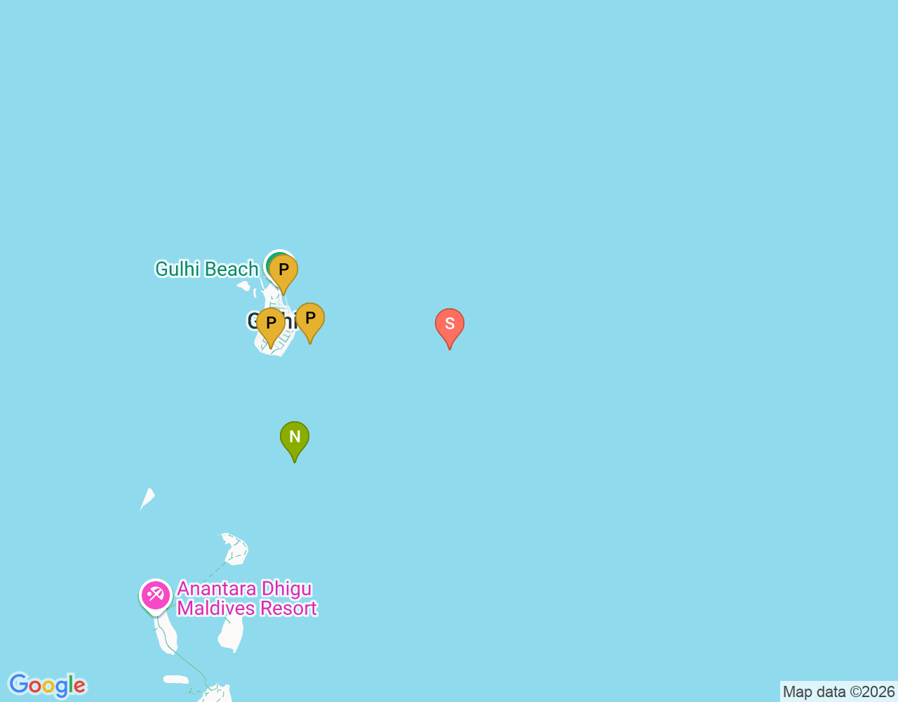 Mapa da localização de Shark Point