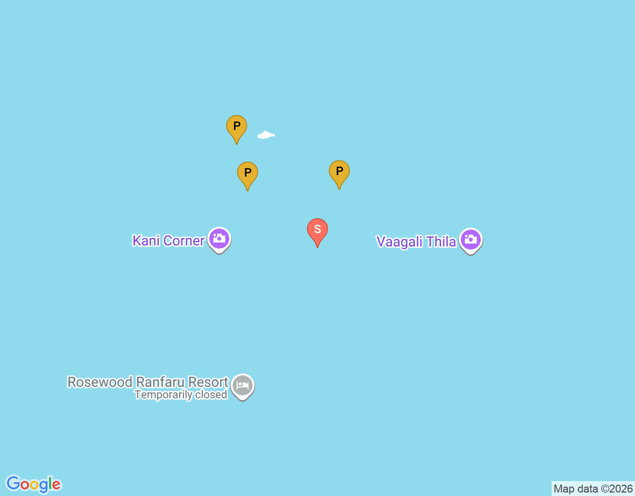 Mapa de ubicación de Vaageli Bodu Faru