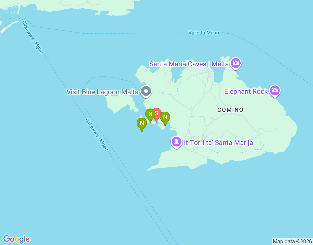 Mapa da localização de Blue Lagoon Tunnel Dive Site