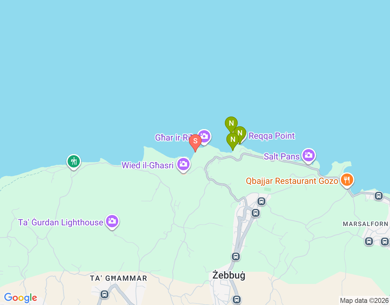 Mapa da localização de Għar il-Katidral