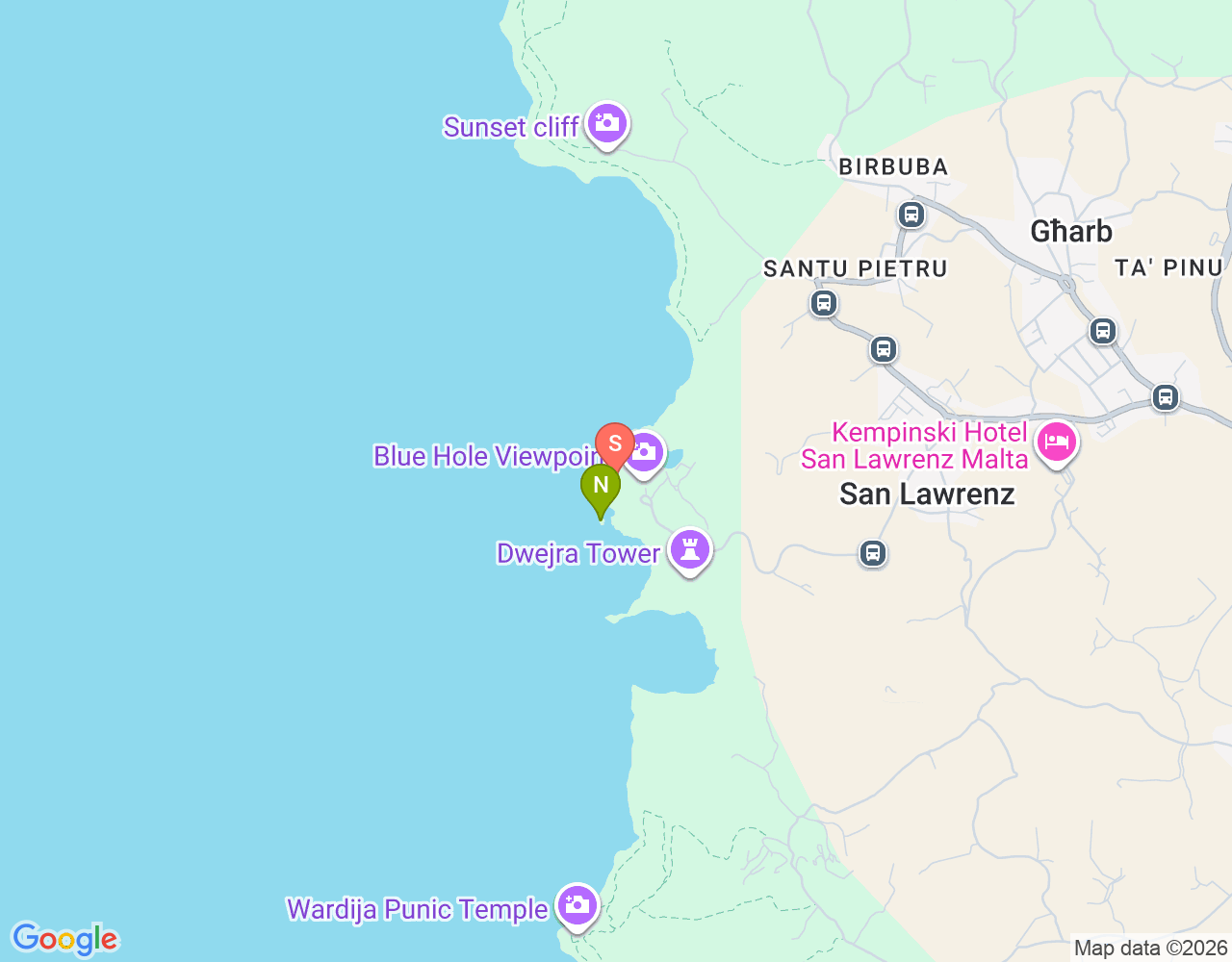 Mapa da localização de Il-Ħofra tal-Bidwin