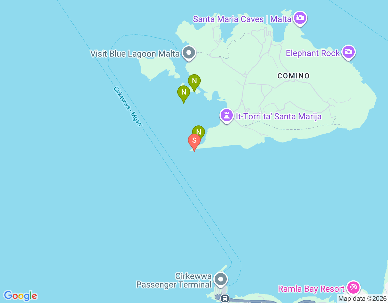 Mapa da localização de Lantern Point Dive Site