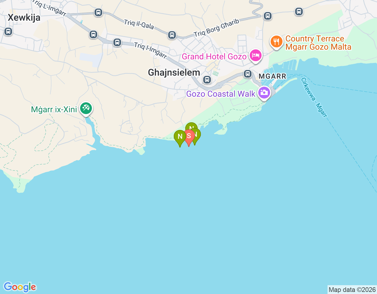 Mapa da localização de MV Karwela