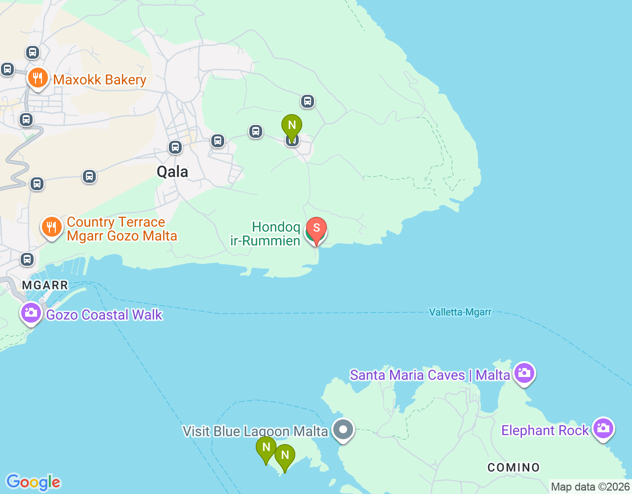 Mapa da localização de Ħondoq ir-Rummien