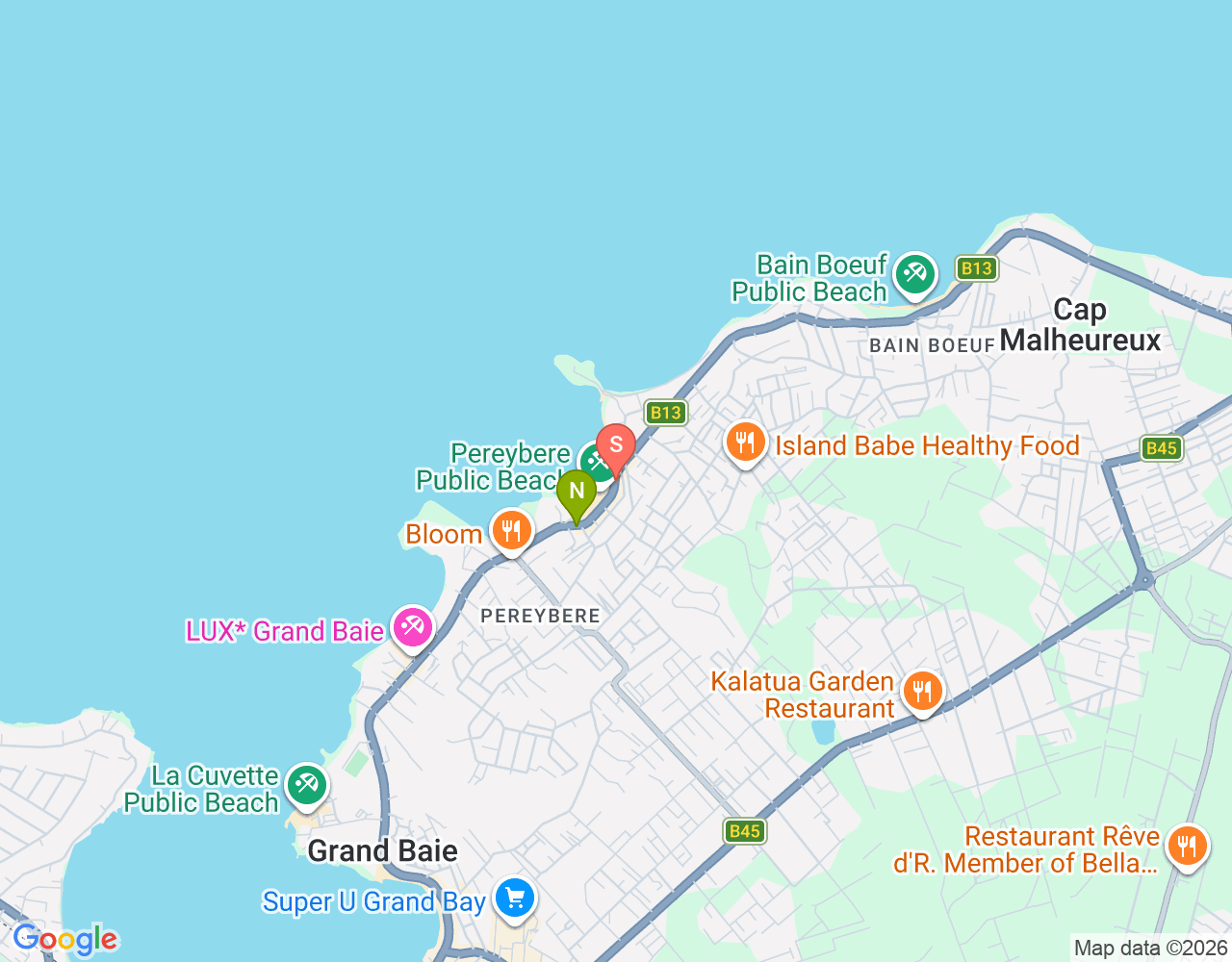 Mapa de ubicación de Ocean Spirit