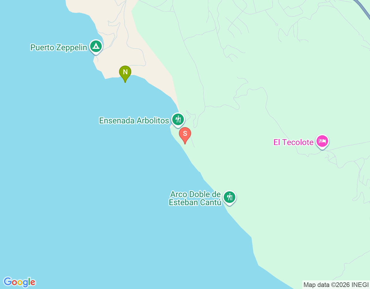Mapa de ubicación de Arbolitos