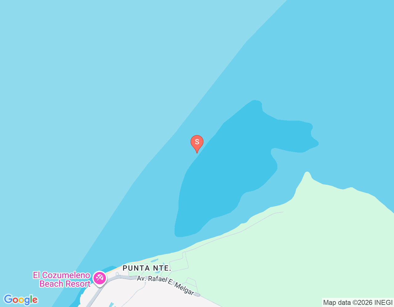 Mapa da localização de Barracuda Reef