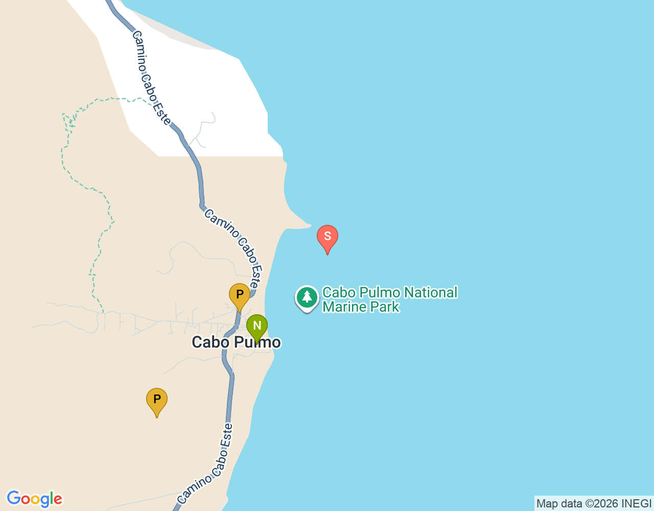 Mapa de ubicación de Cabo Pulmo Marine Park