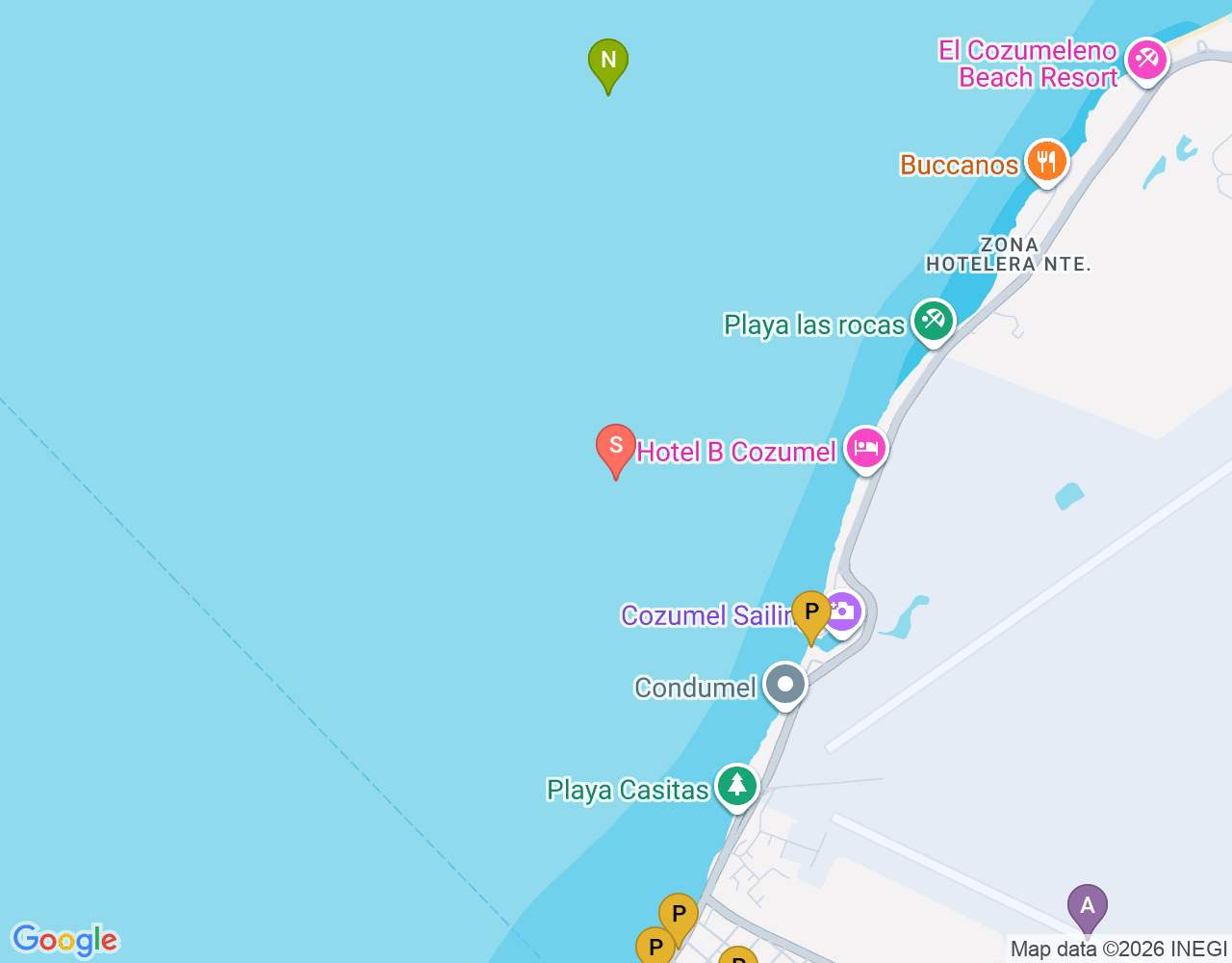Mapa de ubicación de Cantarell Sand Reef
