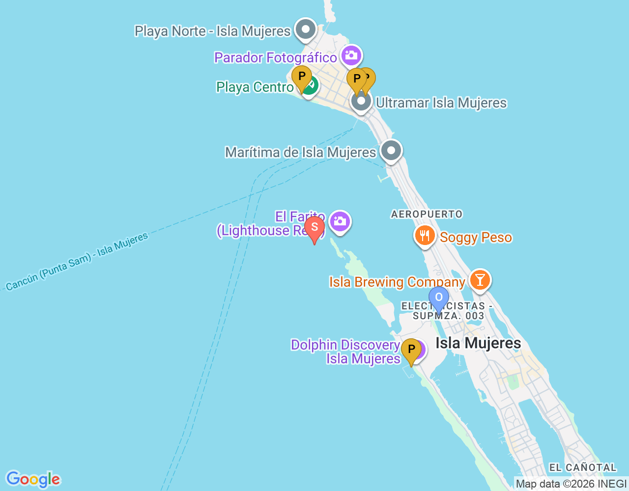 Mapa da localização de El Farito