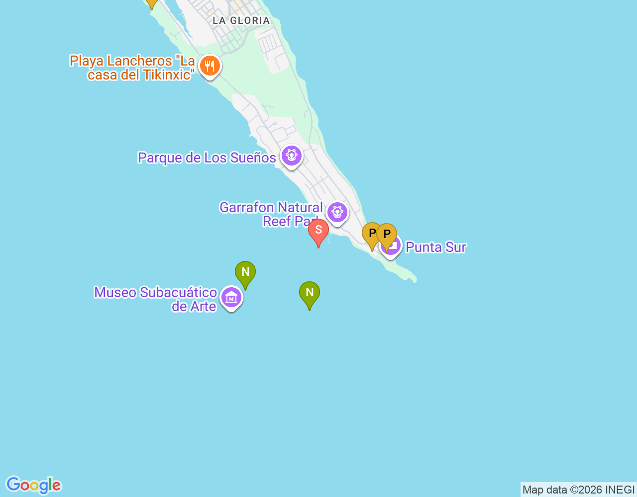 Mapa de ubicación de El Garrafon