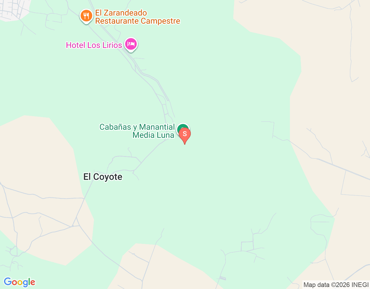 Mapa da localização de Laguna de la Media Luna