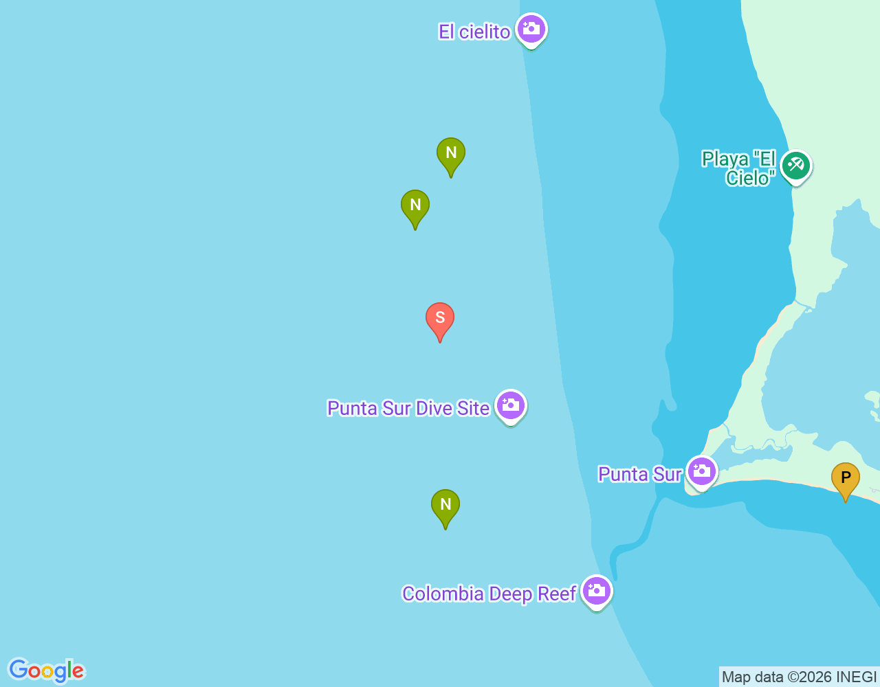 Mapa da localização de Punta Dalila