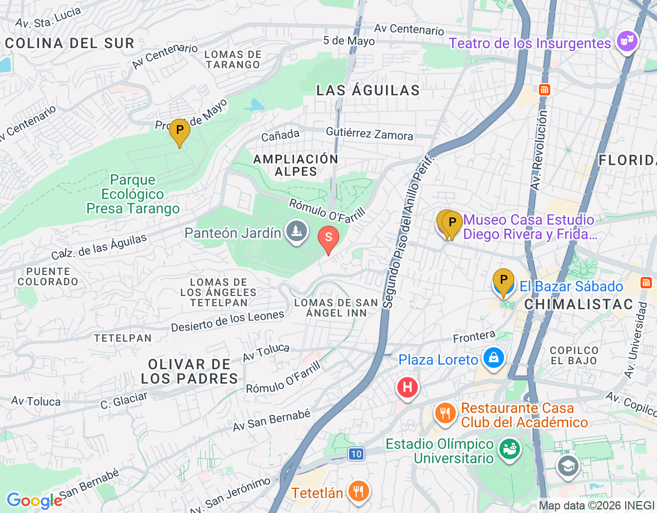 Mapa da localização de Rango Extendido