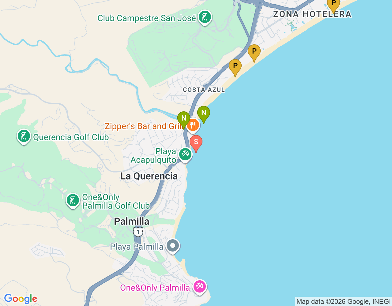 Mapa de ubicación de The Rock