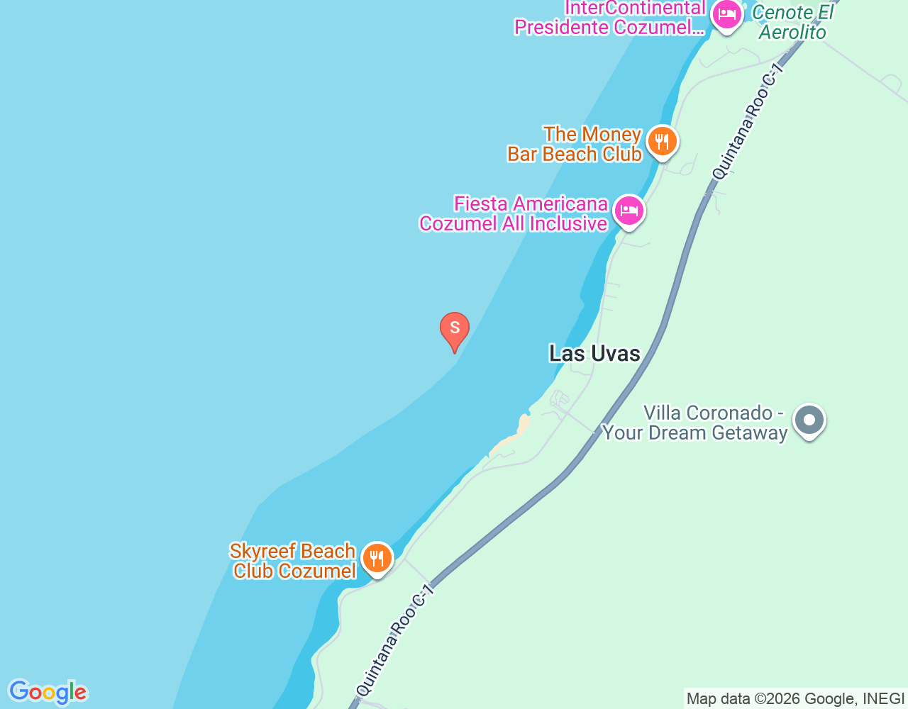 Mapa de ubicación de Wreck C-53