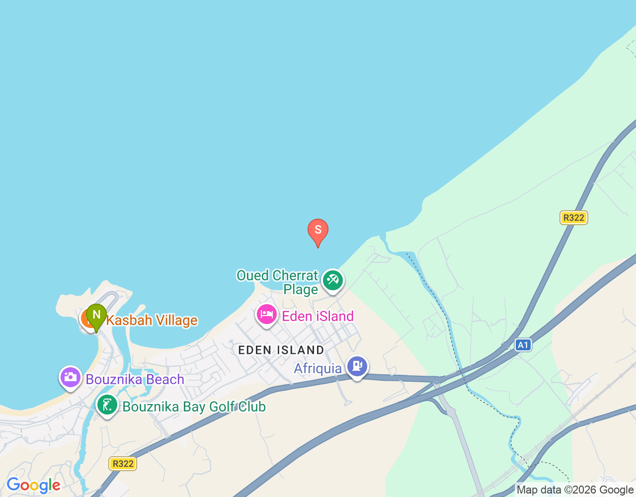 Oued Cherrat location map