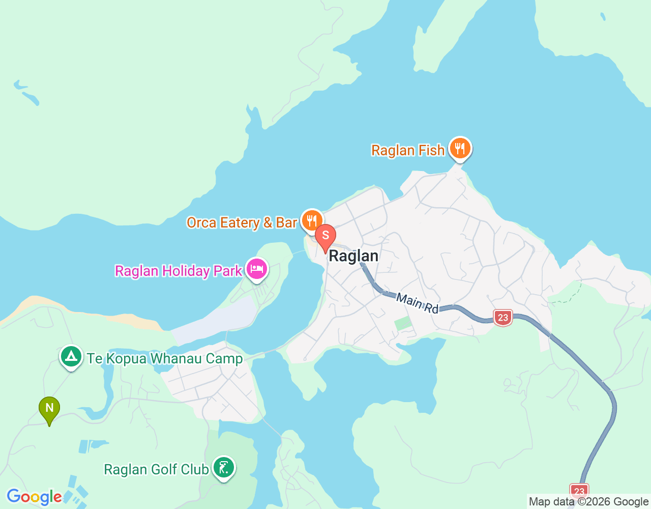 Raglan Surf Co location map