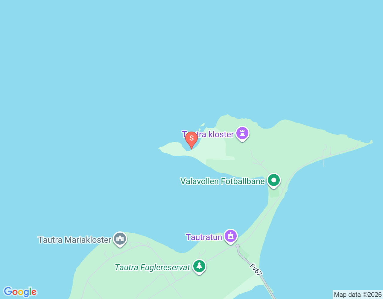 Mapa da localização de Frosta-Tautra