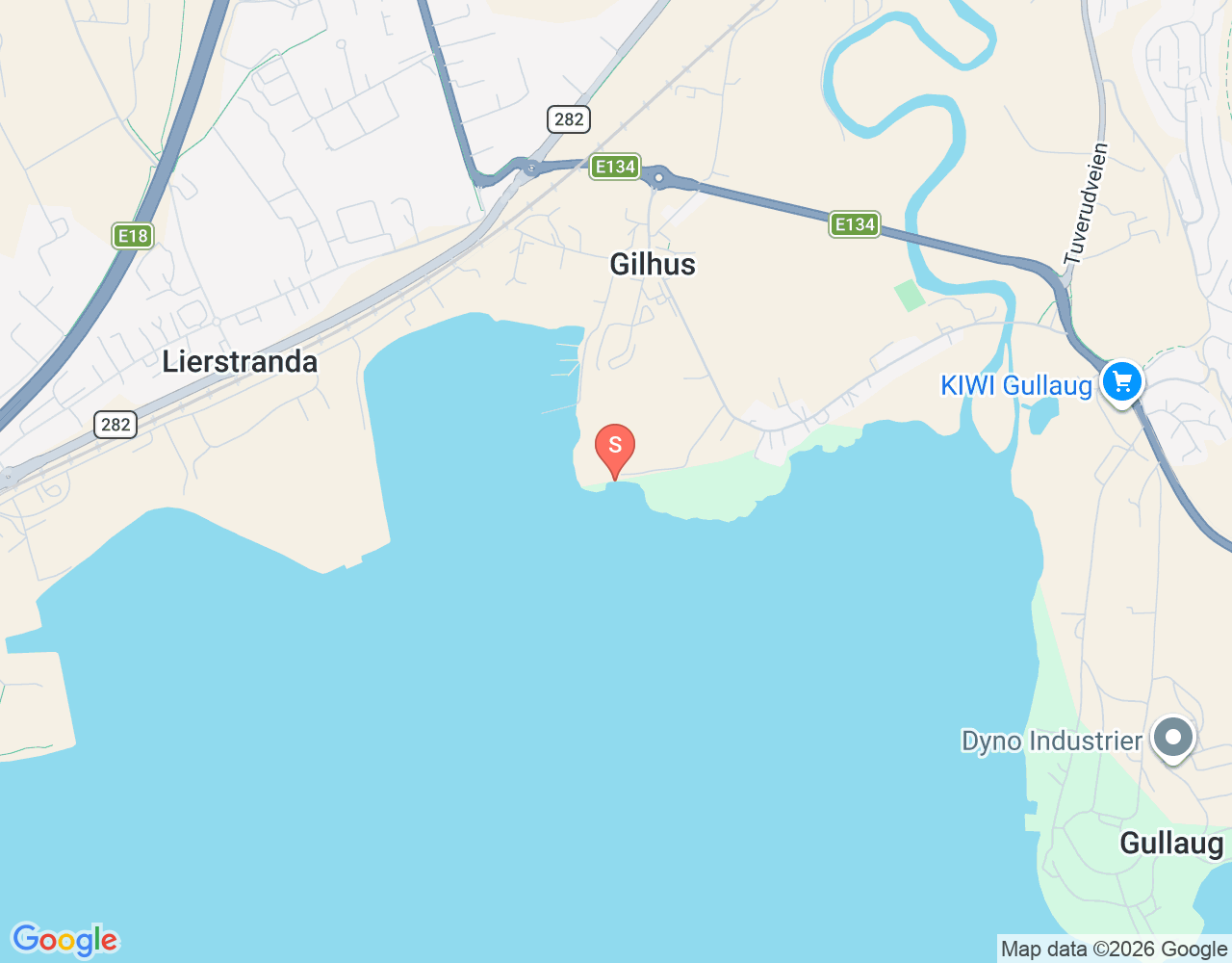 Mapa de ubicación de Gillhusodden