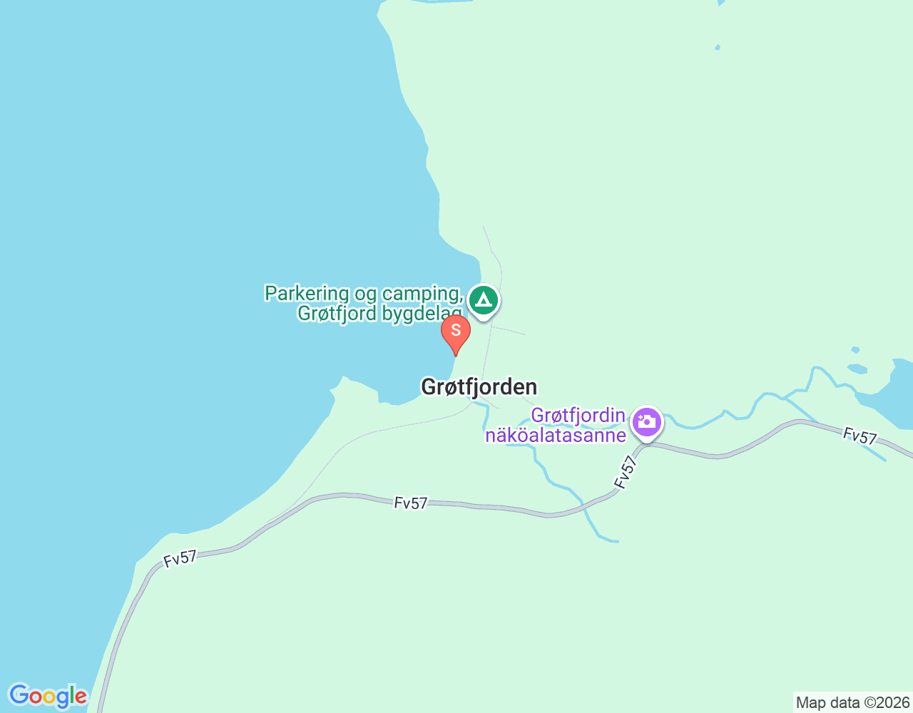 Mapa da localização de Grøtfjord