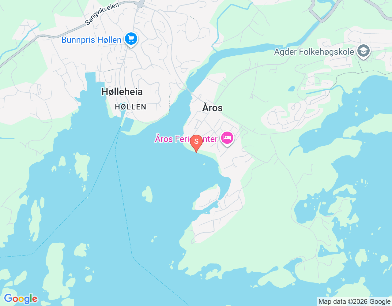 Mapa de ubicación de Høllen