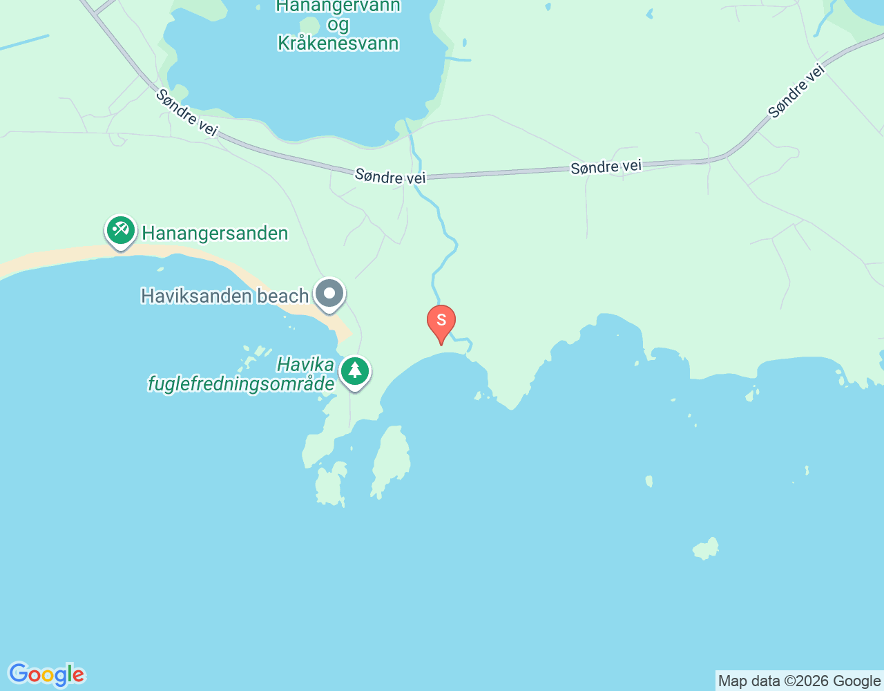 Mapa de ubicación de Haviksanden