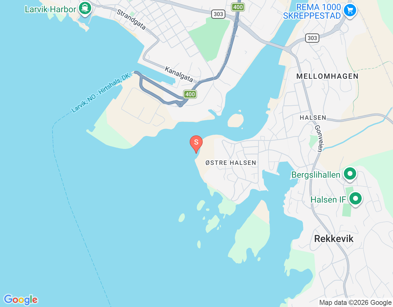 Mapa da localização de Hvittensand