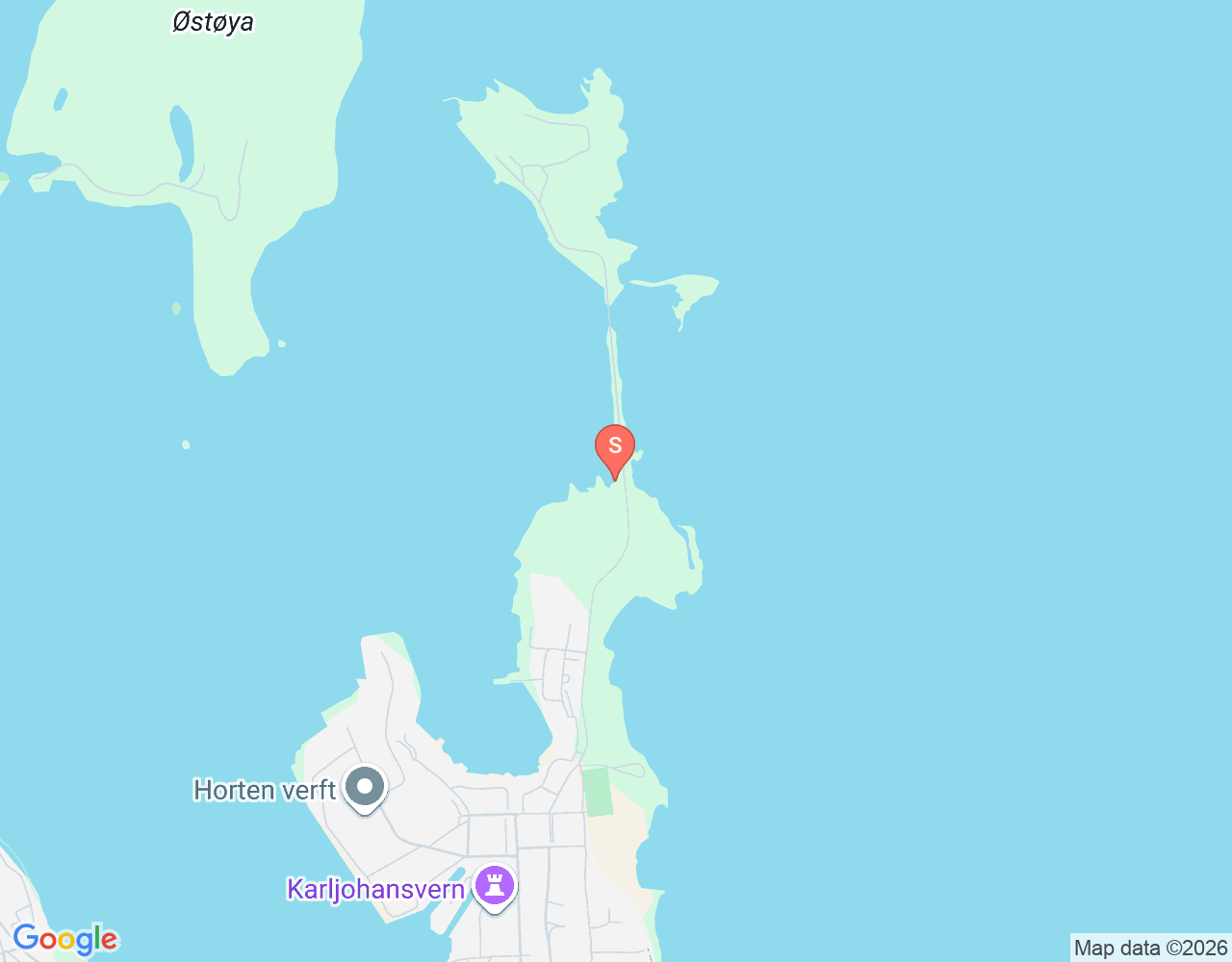 Mapa da localização de Karljohansvern