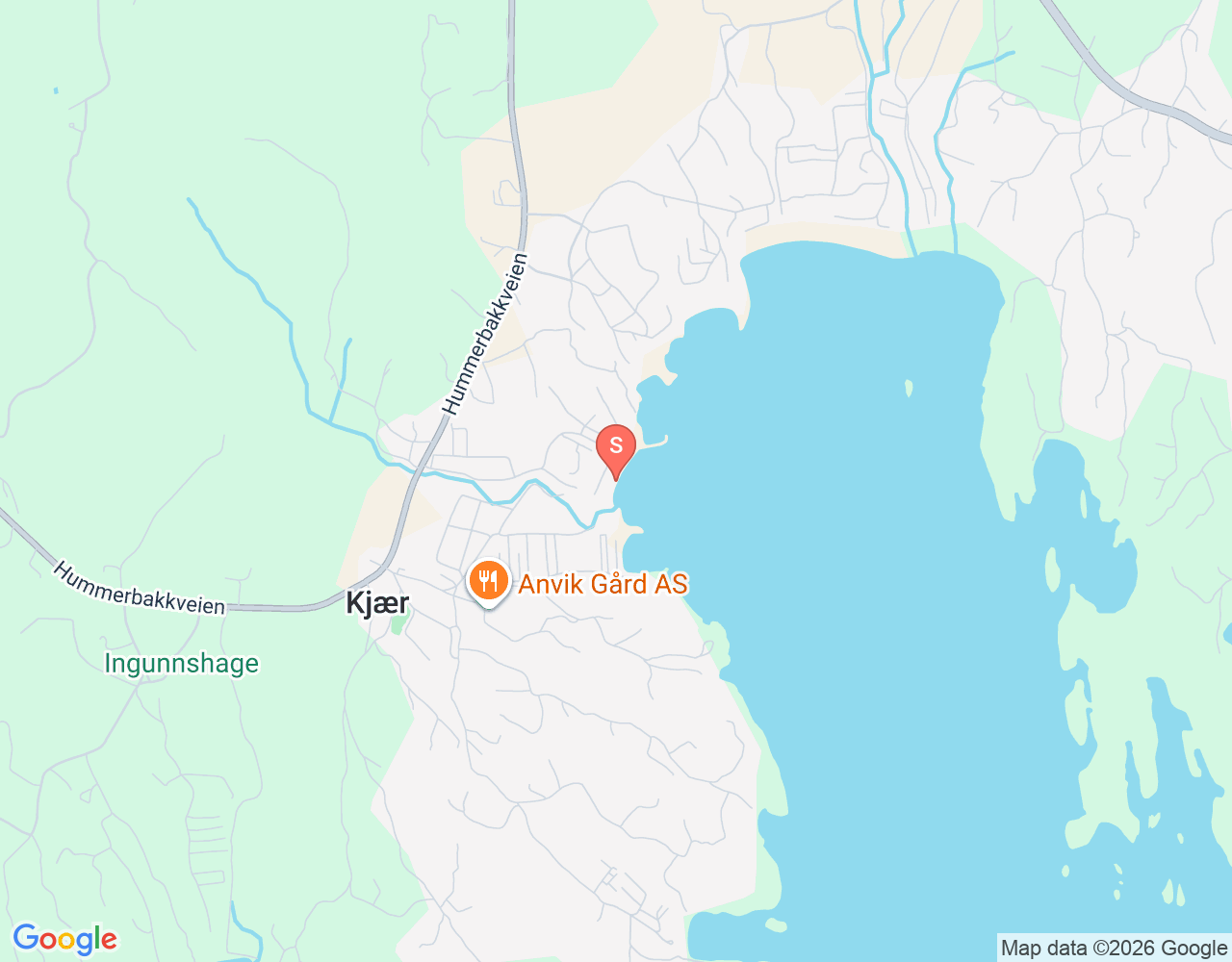 Mapa da localização de Kjærstranda