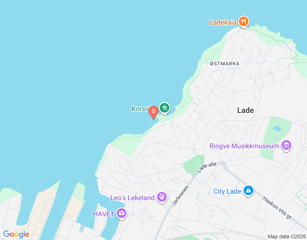 Mapa de ubicación de Korsvika