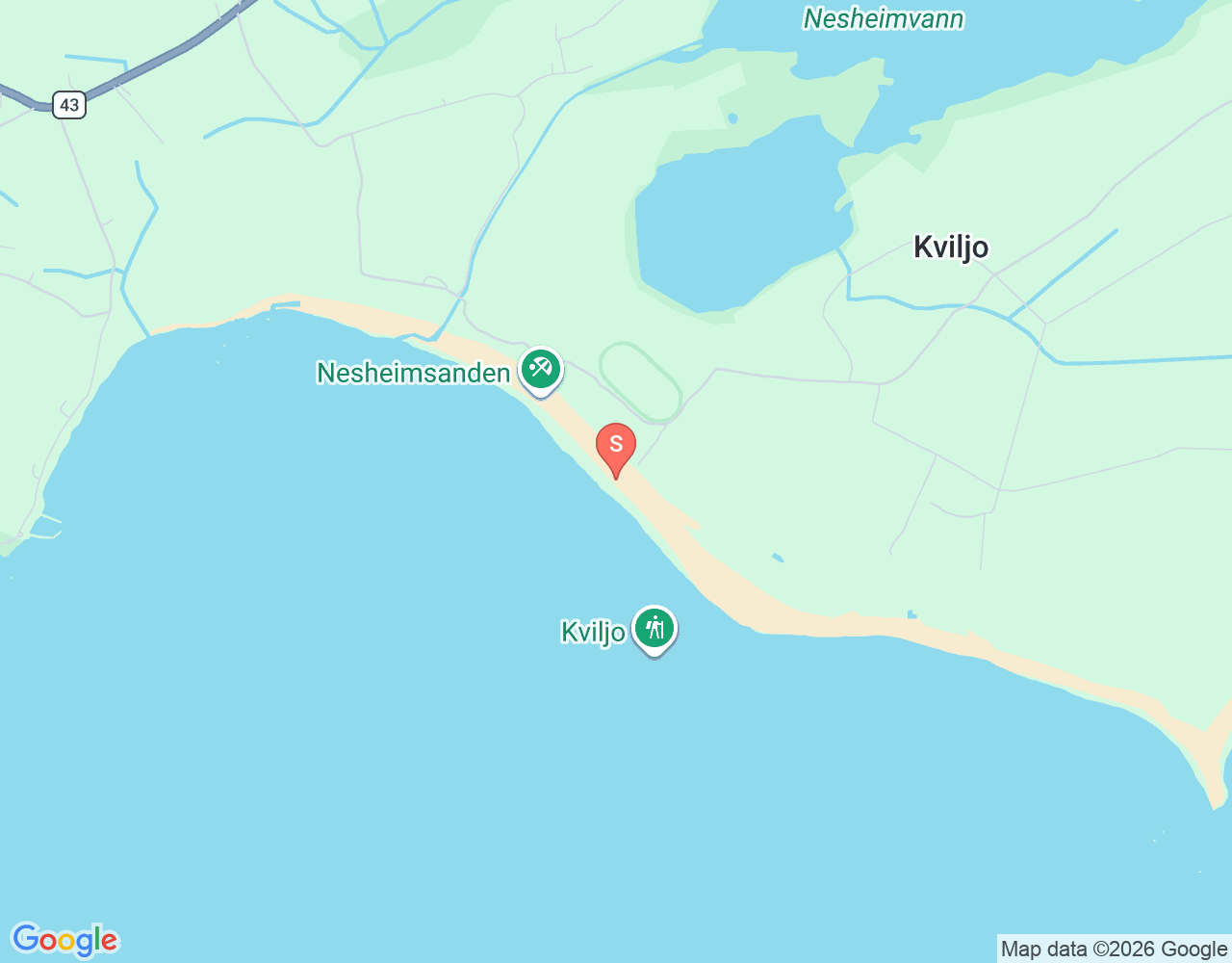 Mapa de ubicación de Kviljosanden
