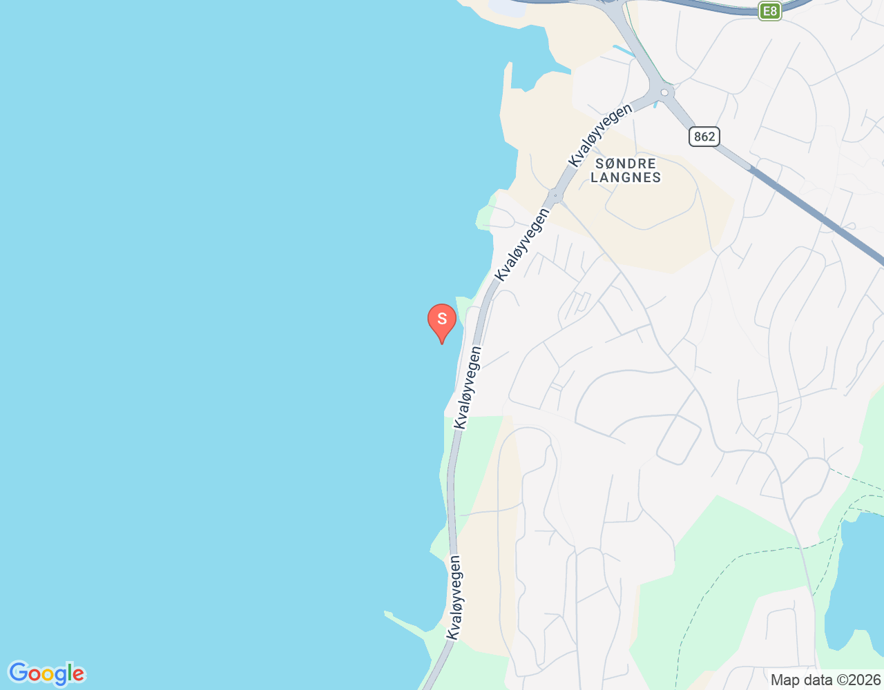 Mapa de ubicación de Langnes