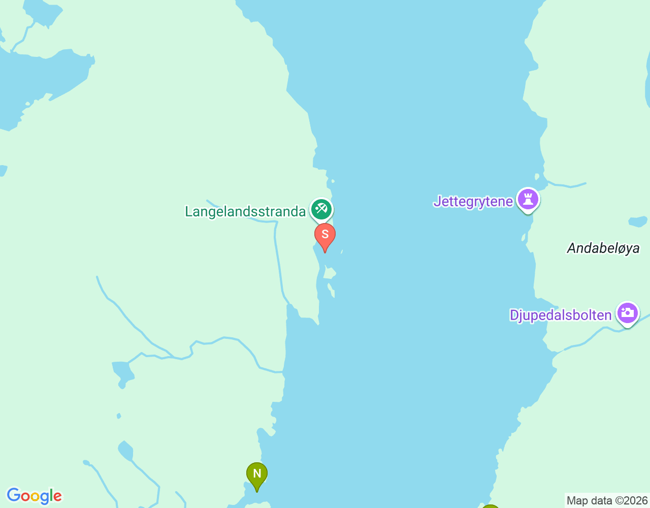 Standortkarte von Mekjervågen