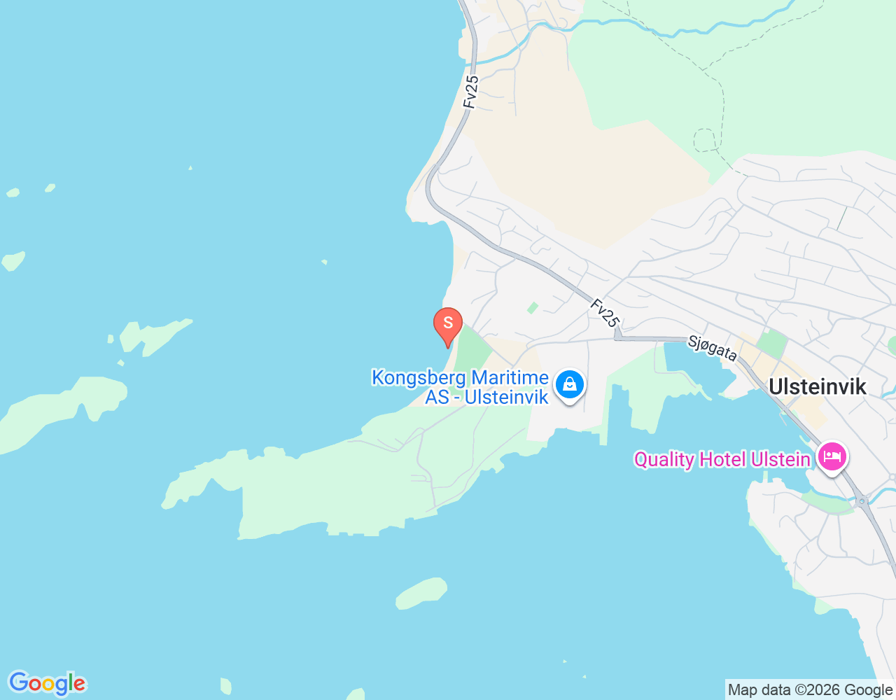 Mapa da localização de Osnessanden