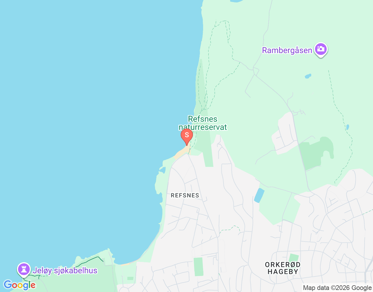 Mapa de ubicación de Refsnes