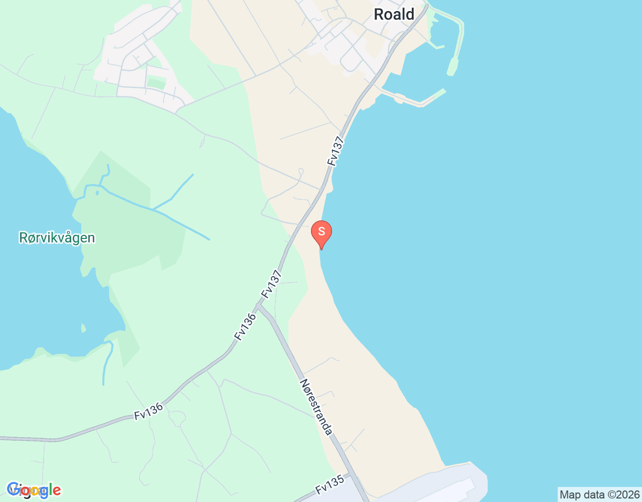 Mapa da localização de Roaldsanden
