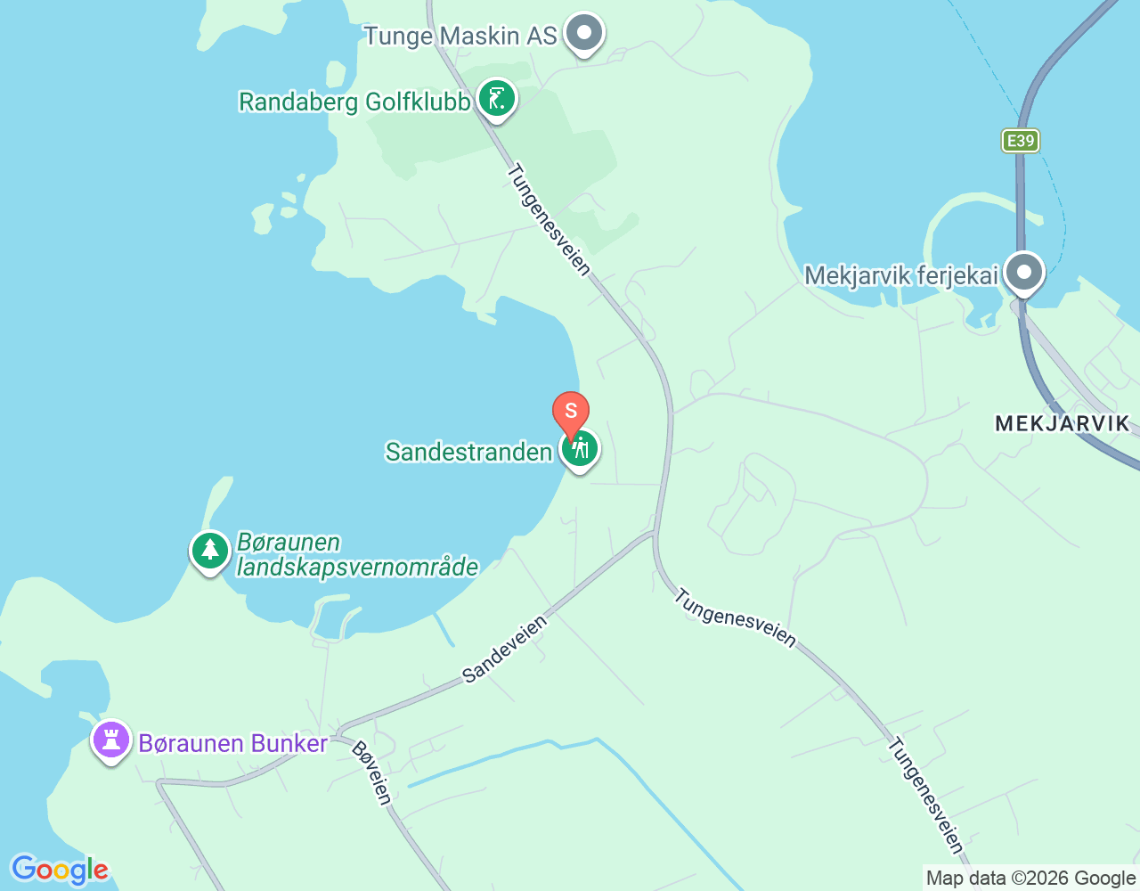 Mapa de ubicación de Sande