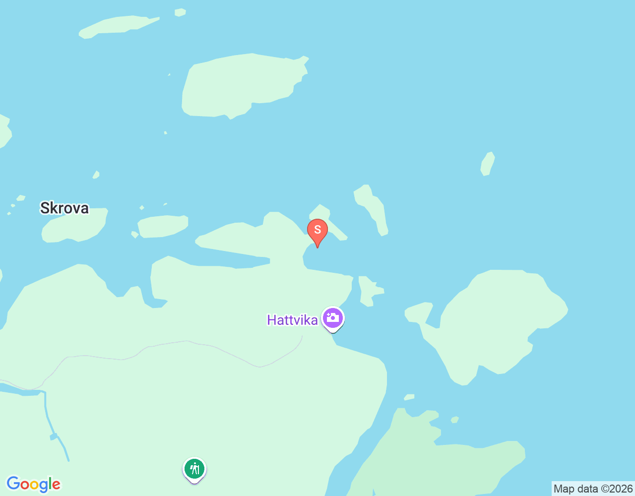 Mapa da localização de Skrova