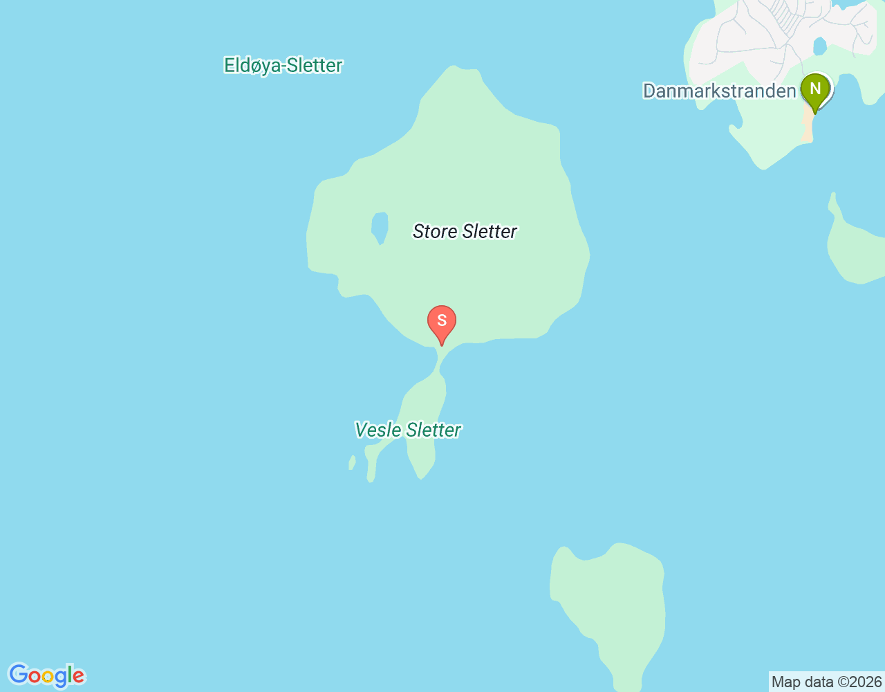 Mapa da localização de Store Sletter