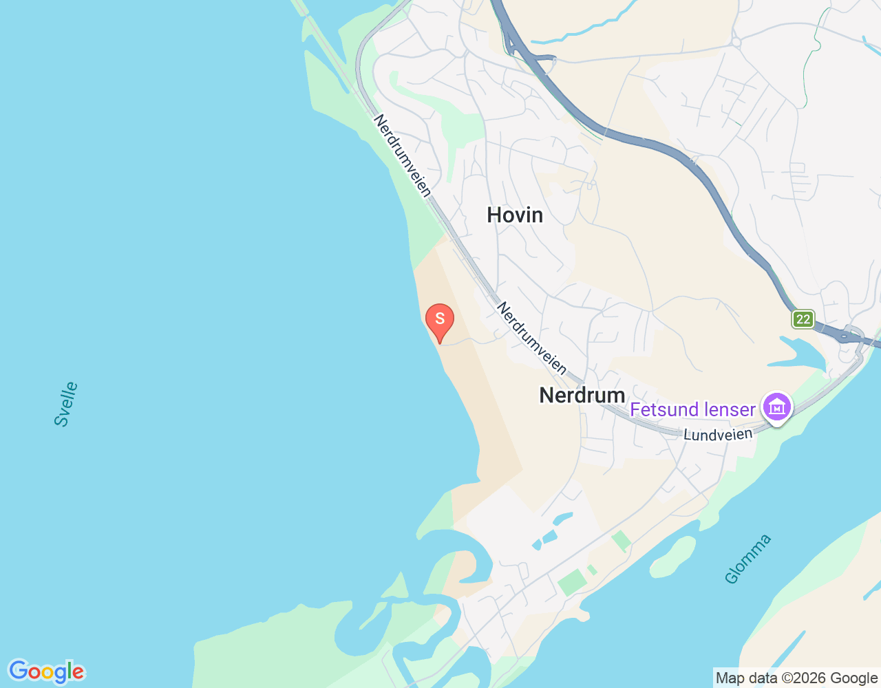 Mapa da localização de Svellet