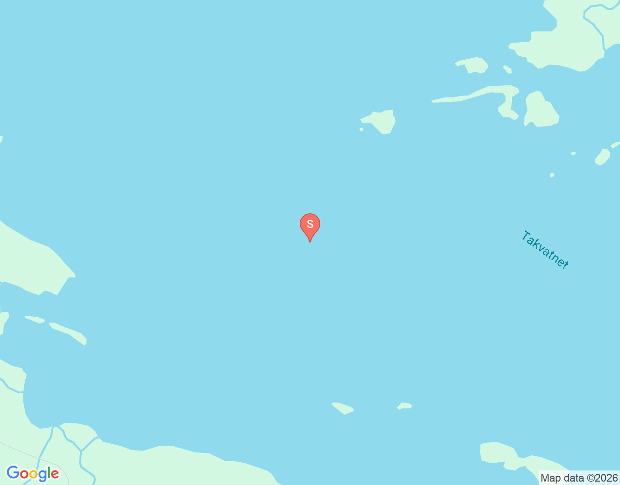 Mapa da localização de Takvatnet