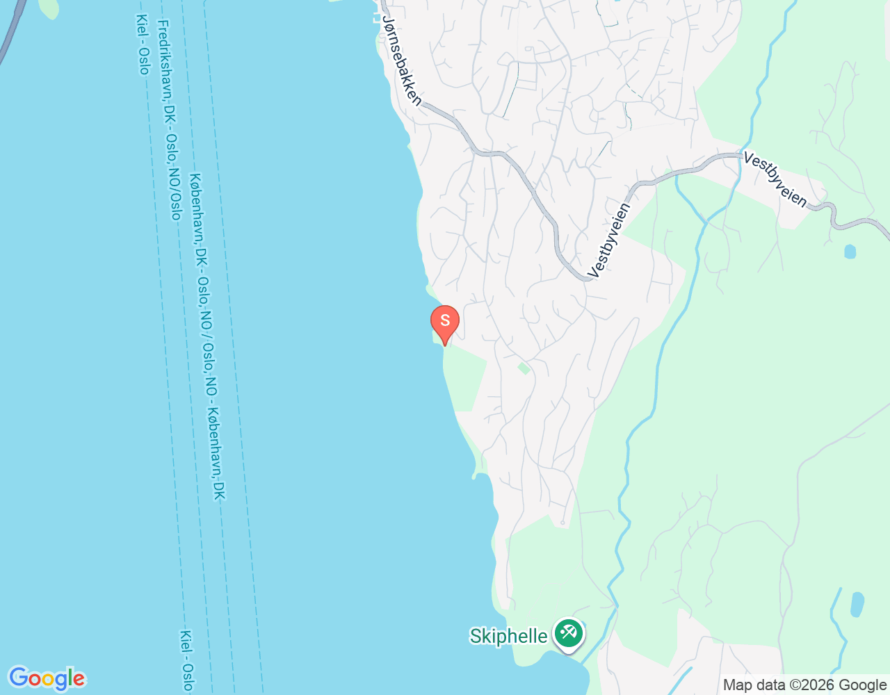 Mapa da localização de Torkilstranda